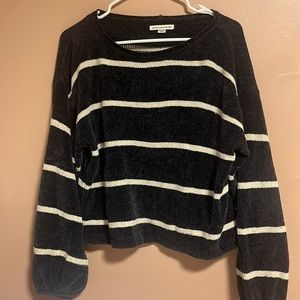 American Eagle Navy Striped Sweater